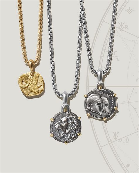 Astrology symbol amulet necklace